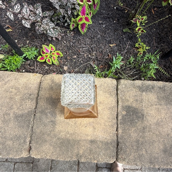 VTG Old Forester Decanter Marigold Carnival Diamond Hobnail Glass EUC - Picture 6 of 7